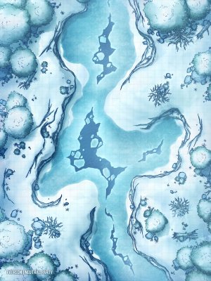 Frozen Gully [30x40]