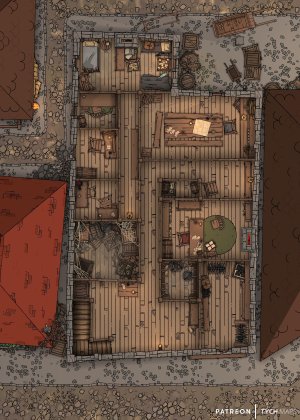 Muleskull Tavern - Waterdeep [15x21]
