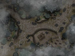 River Ivlis Crossroads [Curse of Strahd] — Free Battlemap [40x30]