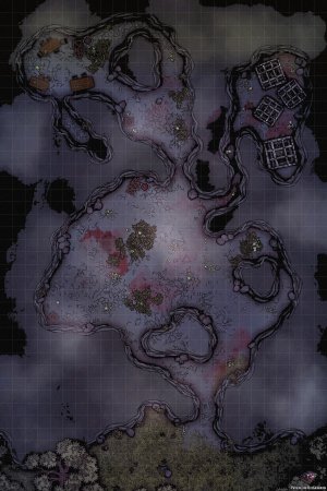 Werewolf Den Battle Map 26x39