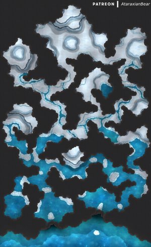 A melting ice dungeon [50x82]