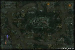 Bellforth — Thundertree Reimagined | Ruined Settlement Map | Lost Mines of Barovia (60x40)