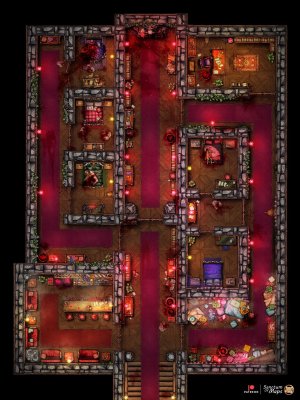 Rose Pleasure House - Vampiric - 24x32