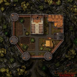 The Monastery of the Sacred Guardians 50x50 map pack - 4 maps - (HIGH-RES + interior & underground level included)