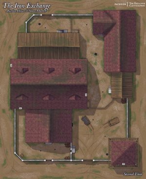 The Iron Exchange - Auction House and Slave Market - 39x48 - RC