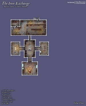 The Iron Exchange - Auction House and Slave Market - 39x48 - RC