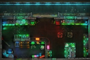 [18x12]Corner Drug Store, 2-Map Free Set