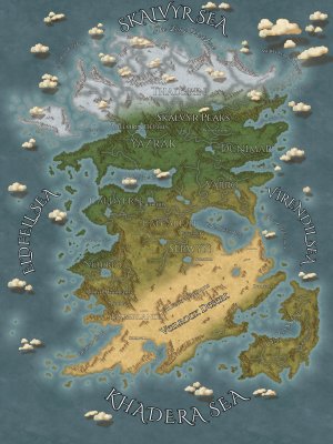 The Lands of Palethros, built for my upcoming book — The Binding.