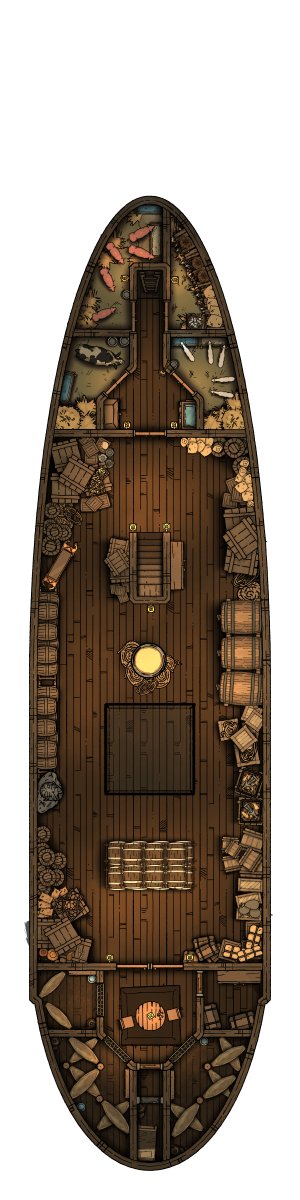 The Evening Gale | Multi-Level Layered Frigate [60 x 40]