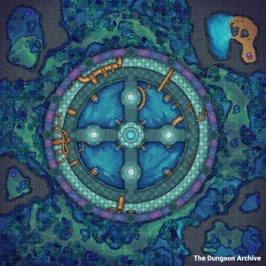 Underwater Battleground + Blue Sea Dragon Animated Tokens