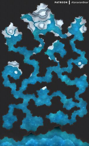 A melting ice dungeon [50x82]