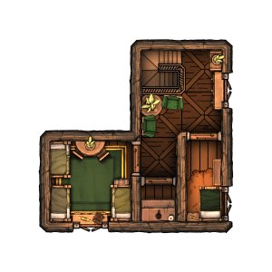 Keep On The Borderlands - 2nd Floor [90 x 120]