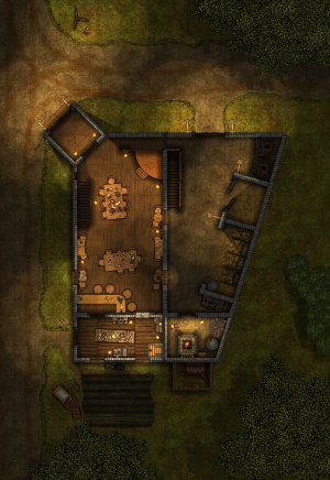 Attack on the Wayside Inn (Storm Lord's Wrath) [22x32]