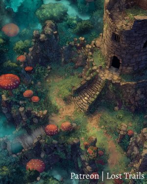 Mushroom Forest Battlemaps
