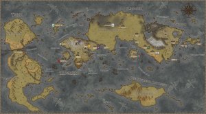 Final Fantasy XIV's Full World Map of Eorzea (made in Inkarnate)