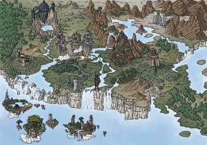 Panglossia | Fantasy book map