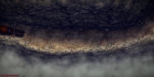 Narrow Mountain Path 30x60 [Battle Map] [No AI] [OC] [Art]