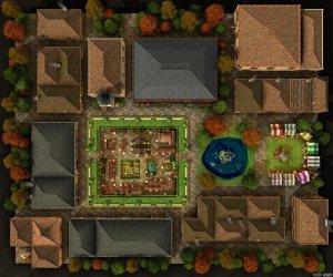 Today is my 4 year mapmaking anniversary, so here's a full free HUGE map pack for everyone! THE MODEL VILLAGE (60x50 Multilevel) - 28 buildings, 3 multilevel variants, 45 map files, 524 (!) first person walkthrough / flyover pics + videos, VTT import data