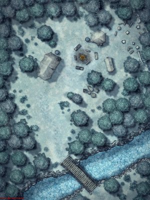 Forest Camp 8 Variants [30x40] [Battle Map] [No AI] [OC] [Art]