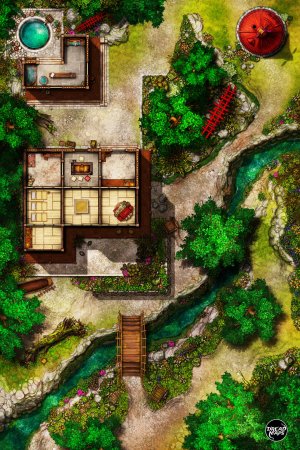 Onsen Ryokan - Rural Inn & Bathhouse [24x36]
