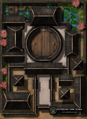 Empress' Martial Court [44 x 60] [OC] [Hand Drawn]