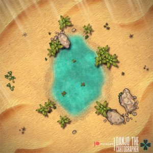 Duneheart Oasis [40x40] [Art] [OC]