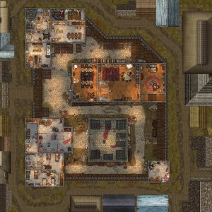 [OC] The Cage - 50x50 Fort Battle Map (Roll20 Ready) - Forrest & City Variants