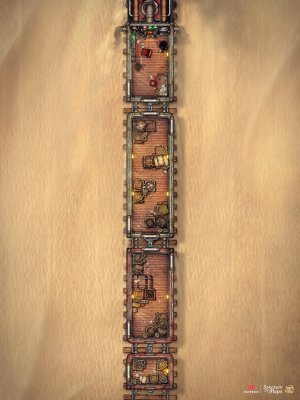Steampunk Train - Cargo - 25x33