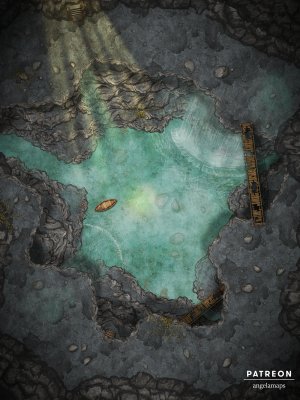 Three Level Cave [battlemap] from Angela Maps - 3 levels! [animated] [art]