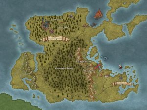 A fantasy map for my book