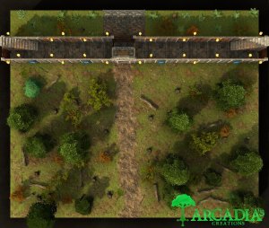 Frontier Town entrance [26x22]