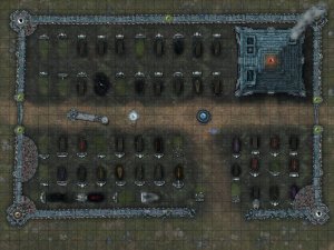 Desecrated Cemetery [35x26]