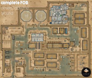 a day at the military base (forward operating base) map compilation + token [48x29 each map]