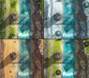 Two Towers [40x35] - a Skyrim-inspired battlemap