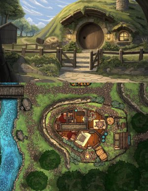 Halfling Village | Mayor's House [44 x 32]