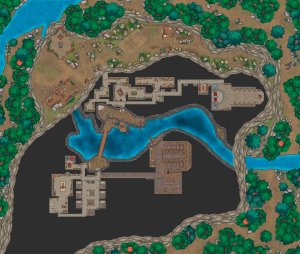 Crow's County Mannor, my biggest project yet! - Dungeon for a One-shot [Art]