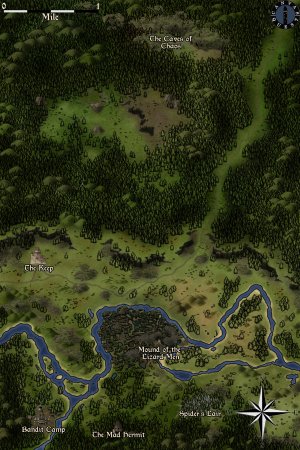 The Keep on the Borderlands: Region Map | Canvas Quest + Matthew.W Collab [ART]