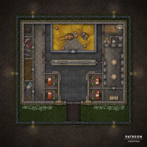 Dwarven Bank [battlemap] from Angela Maps - How would you use this map? 4 versions! [animated] [art]