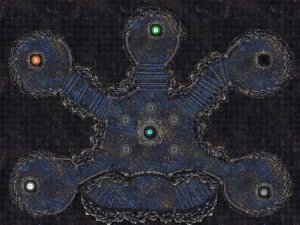 Eberron Moonlord boss fight battlemap