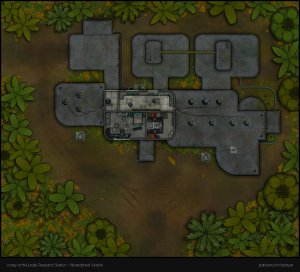 The abandoned Jungle Research Station [Sci-Fi | 43x39 | abandoned version | 4 Level | + Floorplan Handouts]