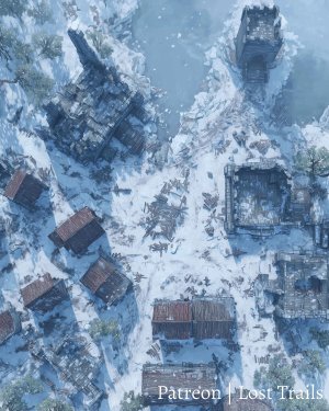 Winter City Battlemaps