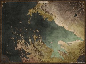 Sablelands Parchment Map