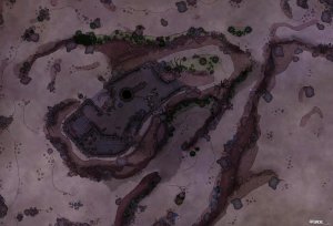 Abandoned Desert Temple [50x34]