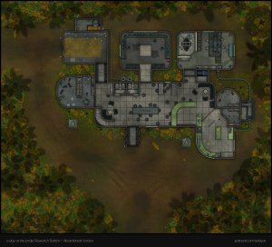 The abandoned Jungle Research Station [Sci-Fi | 43x39 | abandoned version | 4 Level | + Floorplan Handouts]