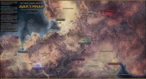 I created a Dark Souls inspired map and setting, the Thrice-Cursed Lands of Avak'Emnar (Free Map Pack) (No AI) (OC)