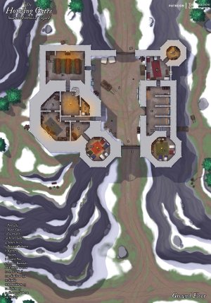 The Howling Gates - 42x60 - 4 Level - Dungeon Map - RC - No AI