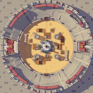 My first battlemap ever, drawn pixel by pixel [50x50]