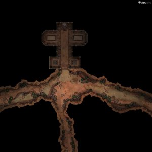 Desert Cave Temple - [40x40]