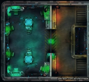 Command Center Battle-Map (2-Stages of Lighting, Free Set)