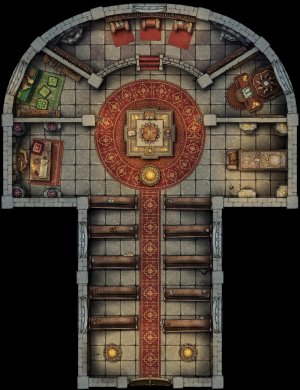 Small Temple [20x26] - Temple, Flowers, Candles, Dark Cult, Summon